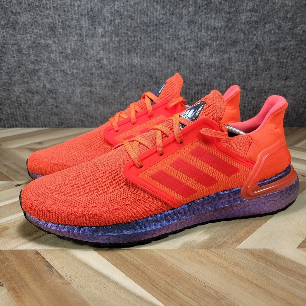 Adidas Ultraboost 20 ISS Solar Red Mens Size 11.5 Running Shoes Sneakers FV8451